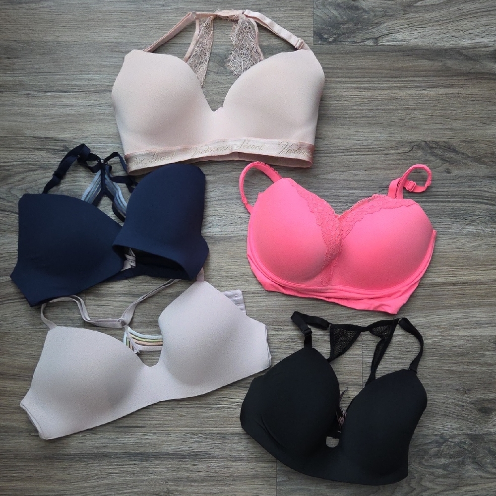 Victoria's Secret Bra Collection - Pink, Black, Navy, Cream